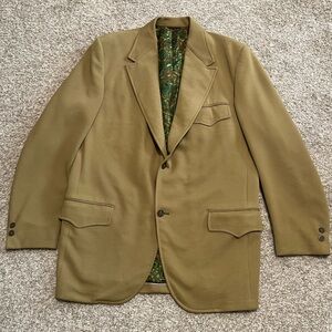 Vintage Men's Custom Green Blazer Suit coat
